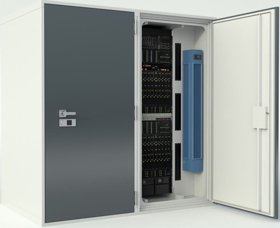 The relevance of on-premise data centers for AI and the connection with dedicated servers 3 IT-Safe Small Data Center Two-Door
