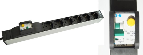 EPS Steckdosenleiste PCS362SS2FI flexibler Einbau 19 Zoll Schraenke 10A 16A Eingangsstrom.