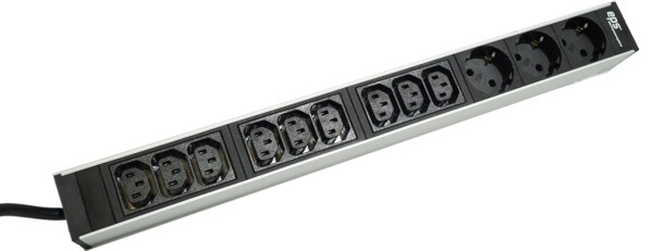 PCS Steckdosenleiste PCS377-2 Stromverteiler mit Kabel C20 Stecker IEC 16A IT-Infrastruktur