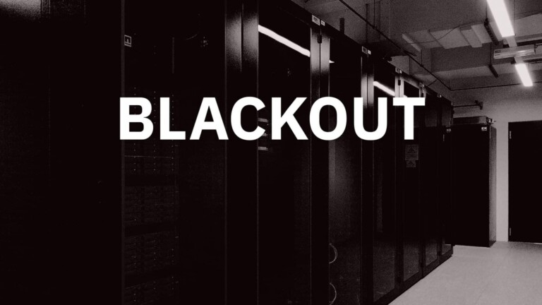 Blackout Stromausfall Rechenzentrum Serverraum