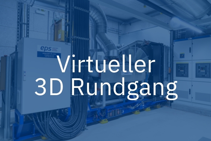 Virtueller 3D Rundgang von Notstromaggregat