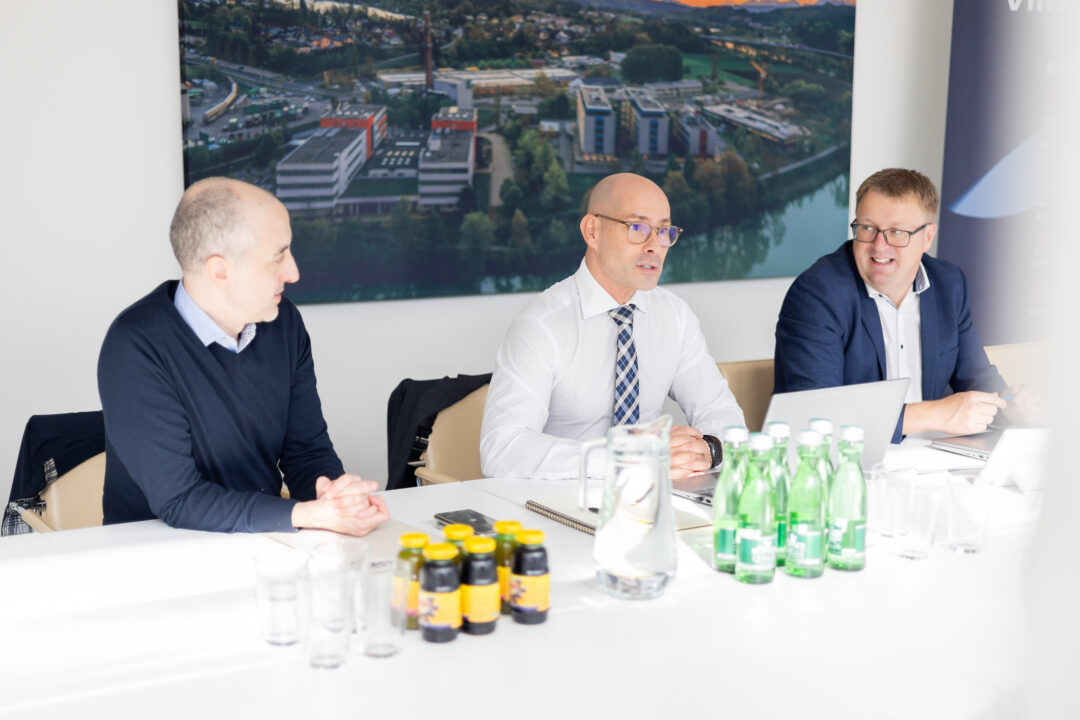 Francesco Masi, Marketing bei Borri, Luca Cappello, Sales bei Borri, und Stefan Rainer