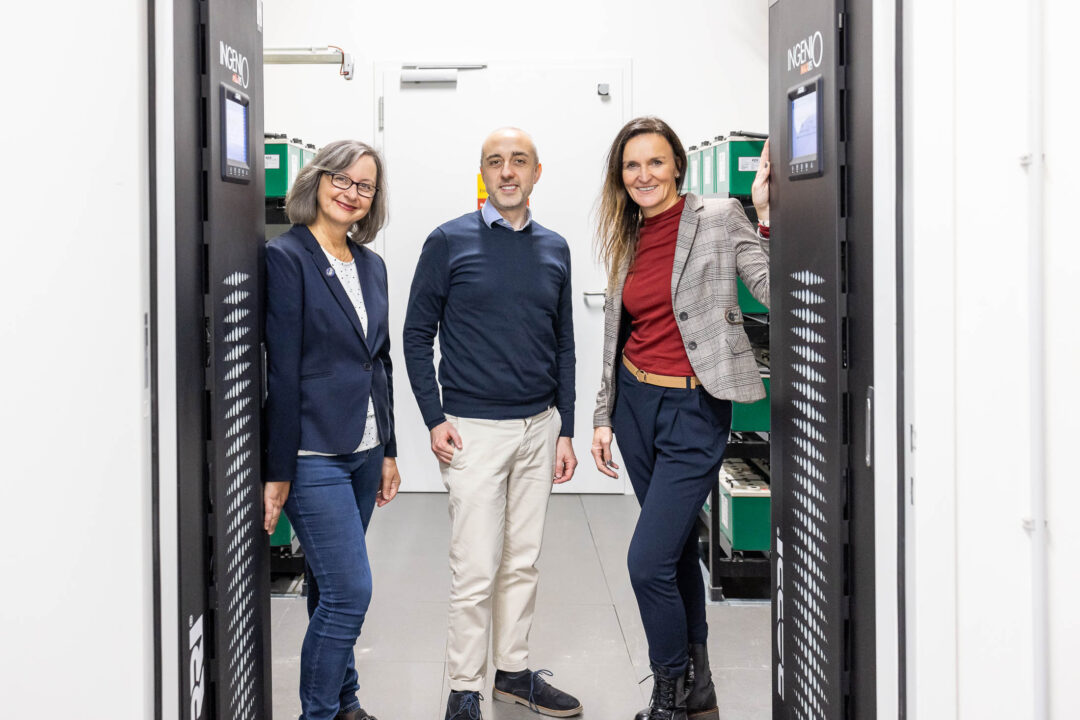 Irene Mondon-Stutterecker, Marketing at EPS, Francesco Masi, Marketing at Borri, and Barbara Orasche, Marketing HTC Campus Villach
