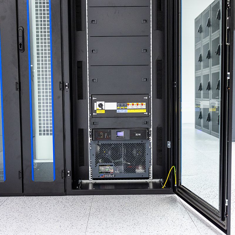 Here you can see a rack data center mini data center from EPS
