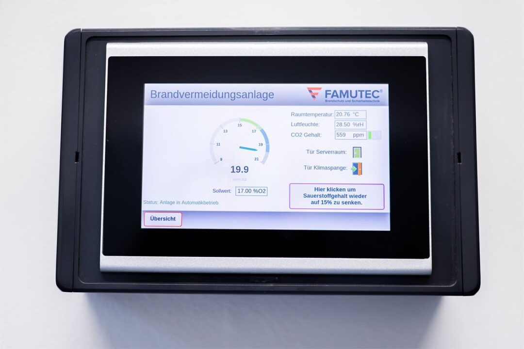 IT fire protection, real-time monitoring system