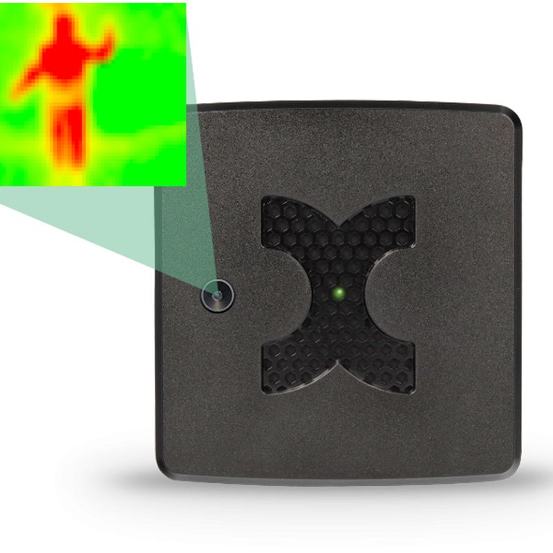 You will see a thermal imaging camera, the MultiSensor Thermal Image from Kentix.