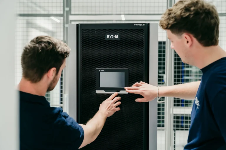 EPS technicians dimension a UPS system.