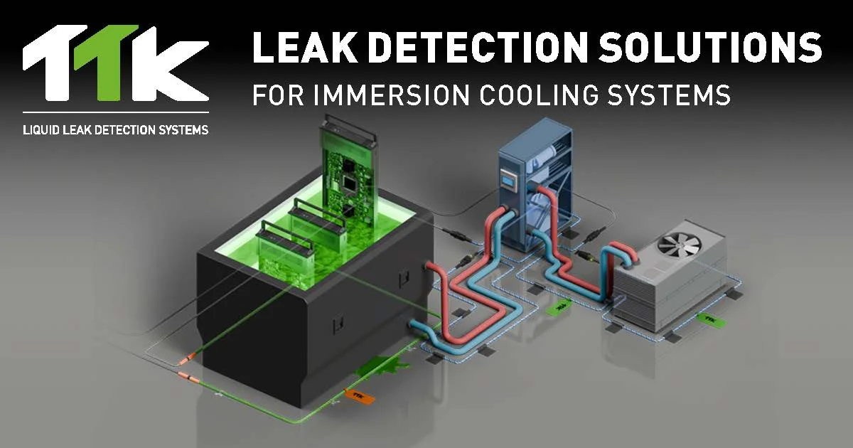 immersionsgekuehltes Rechenzentrum von TTK Liquid Leak Detection Systems